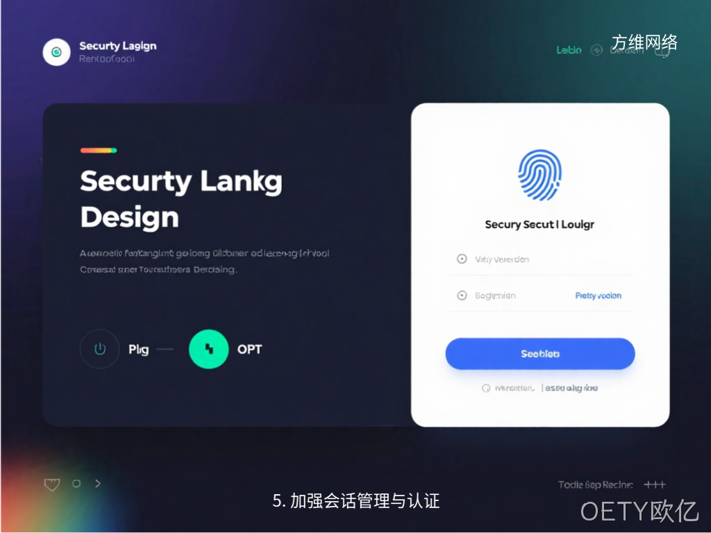 5. 加强会话管理与认证