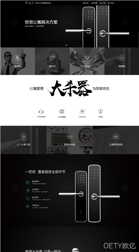 智能锁网站建设解决方案